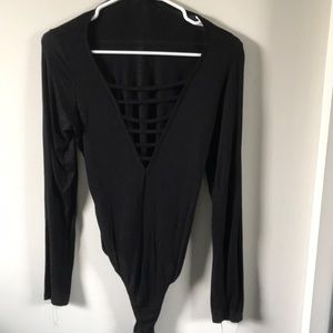 black bodysuit